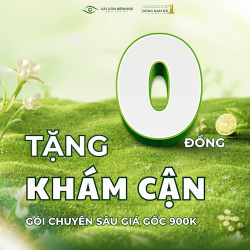 Xoá cận tặng khám cận 0 đồng tại Mắt Sài Gòn Biên Hòa
