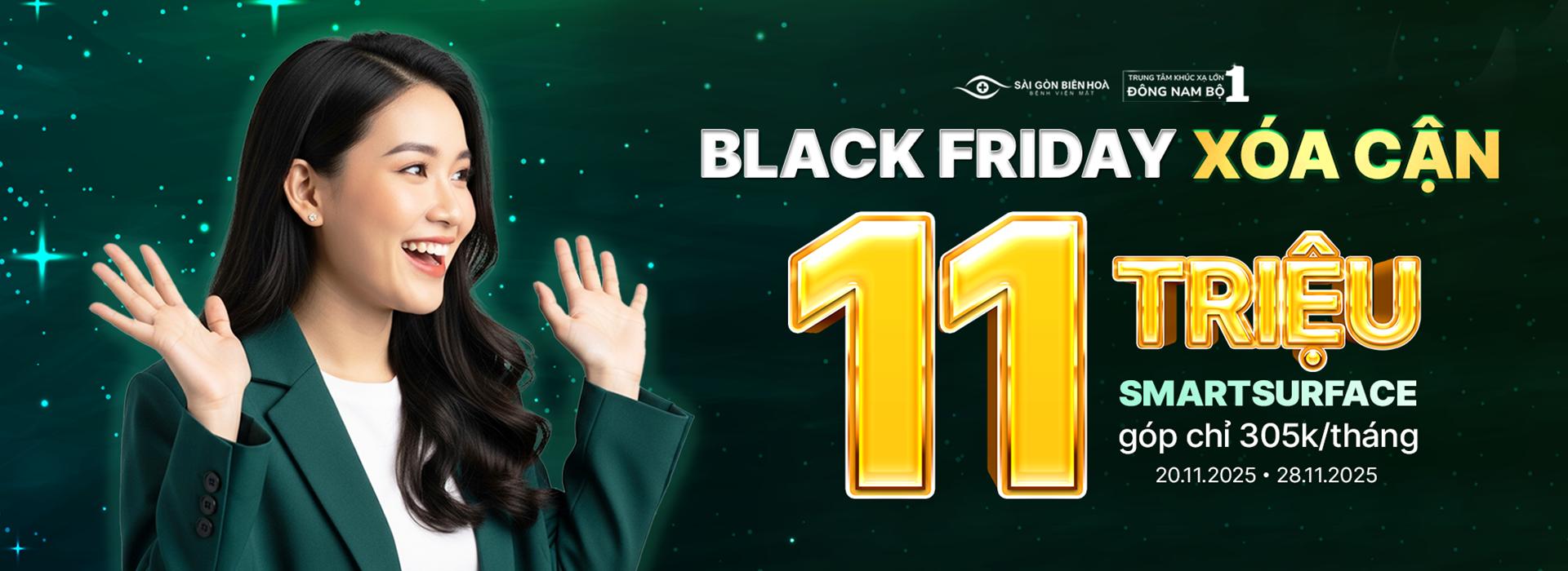 Bệnh viện Mắt Sài Gòn Biên Hòa ưu đãi Black Friday