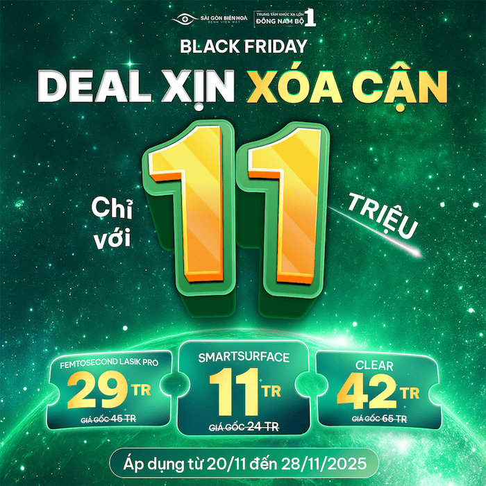 Ưu đãi xoá cận Blackk Friday